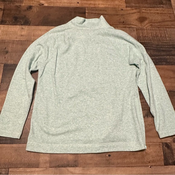 Talbots Featherweight Fleece Zipper Hem Pullover - Picture 2 of 5